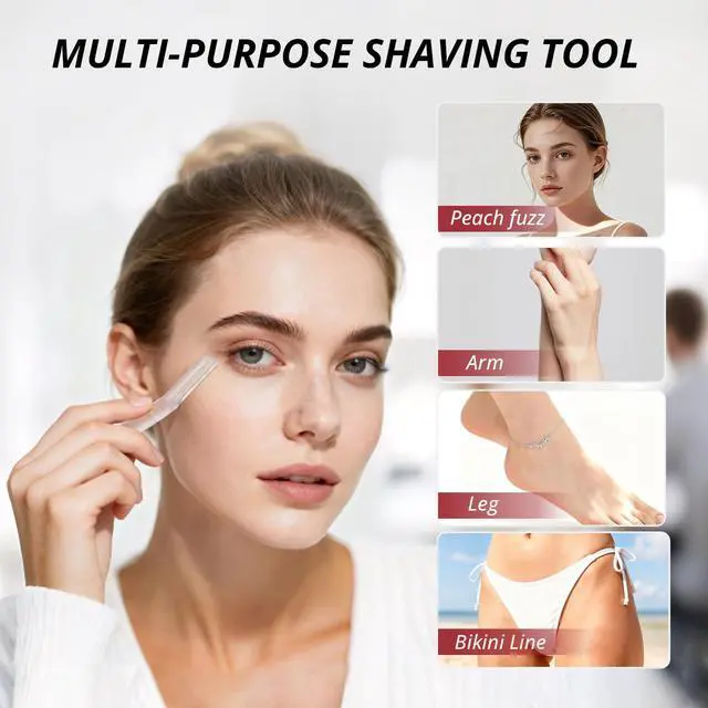 Alt view image 6 of 7 - Dermaplane Razor for Women Face, 10PCS Eyebrow Razors, Dermaplaning Tool with Storage Case, Professional Face Razors for Peach Fuzz Removal, Eyebrow Shaping, Smooth Skin & Gentle Exfoliation