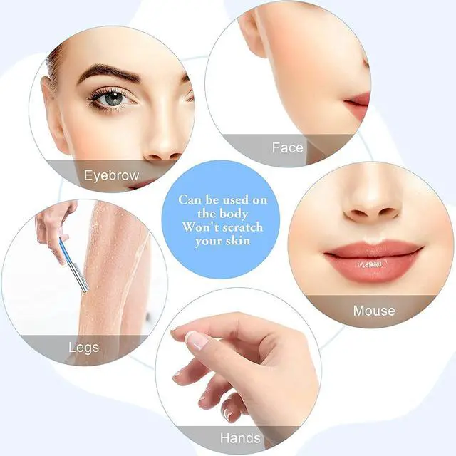 Alt view image 5 of 6 - Women Facial Razor for Hair Removal - Dermaplaning Tool Peach Fuzz Trimmer, Fine Hair Remover Eyebrow Razors and Dermaplane Face Shavers Women's Exfoliating for Sensitive Skin Essential Travel