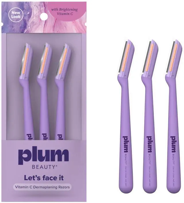 Main image of Vitamin C Dermaplaning Razors (3-Pack) Facial Razors for Women
