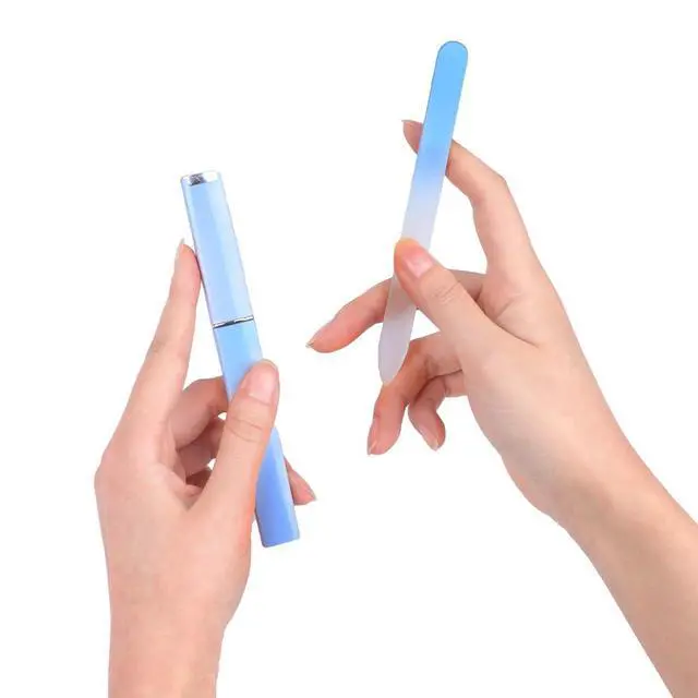 Alt view image 4 of 7 - 3 Pack Glass Nail Files with Case, Ultra Quality Professional Fingernail Files, Double Sided Premium Nail Filer for Natural, Pedicure, Artificial, Fake Nails