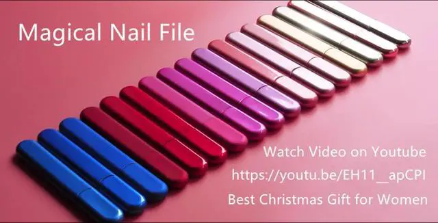 Alt view image 7 of 7 - Premium Glass Nail File with Case, Pink