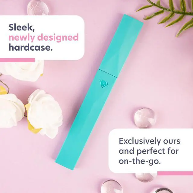 Alt view image 5 of 7 - Czech Glass Nail File with Case, Pastel Green Violet Crystal File for Natural Nails. Nail Care Tool Gifts for Women