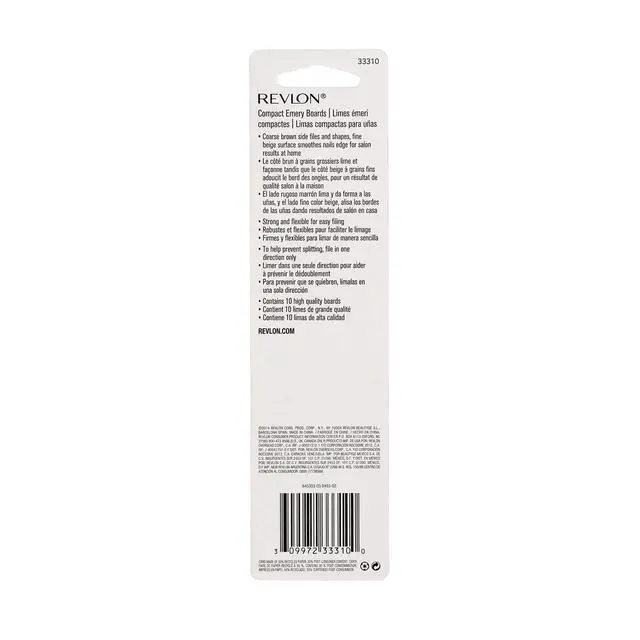 Alt view image 5 of 5 - Compact Nail File, Dual Sided Emery Boards, Manicure Essentials, Smooths & Shapes Nails, Easy to Use (Pack of 10)