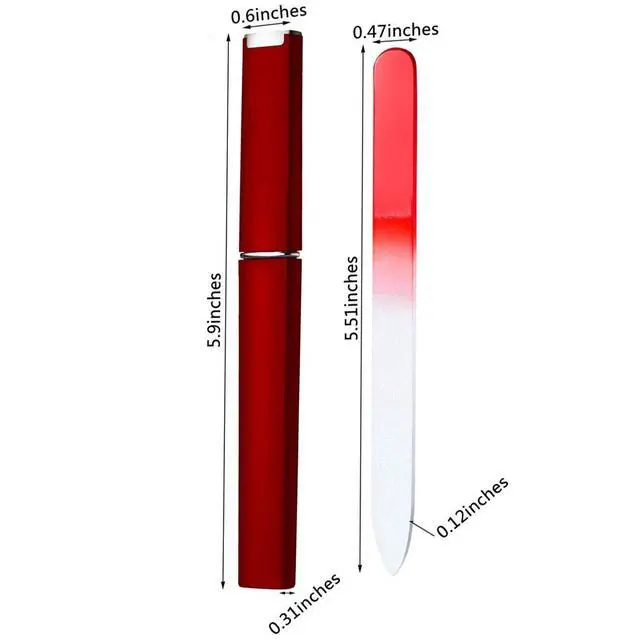 Alt view image 3 of 7 - 12PCS Glass Nail Files Crystal Glass Fingernail Files Double Sided Glass Nail File Mixed Color Manicure Set Christmas Gifts Stocking Stuffers