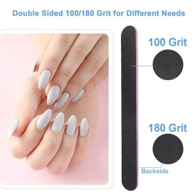 Alt view image 4 of 7 - Nail File and Buffer Set, 4 Way Nail Buffers Shine Kit Professional Nail Files for Natural Nails Manicure Filer Filing Polishing Buff Nail Care Smoother Buffing Fingernail 100/120/240/600/3000 Grit
