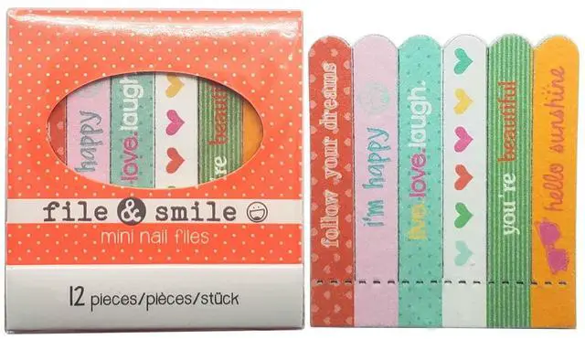 Main image of Mini Nail File Set - Professional Manicure Kit for Natural and Artificial Nails - Emery Board Files