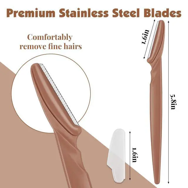 Alt view image 2 of 7 - 88 Pcs Terracotta Dermaplaning Tool & Face Razors for Women in Storage Jar Aesthetic Eyebrow Razor for Women & Men, Precision Face Shaver with Safety Covers, Skincare Gift for Women