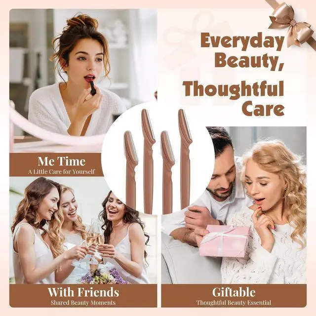 Alt view image 4 of 7 - 88 Pcs Terracotta Dermaplaning Tool & Face Razors for Women in Storage Jar Aesthetic Eyebrow Razor for Women & Men, Precision Face Shaver with Safety Covers, Skincare Gift for Women
