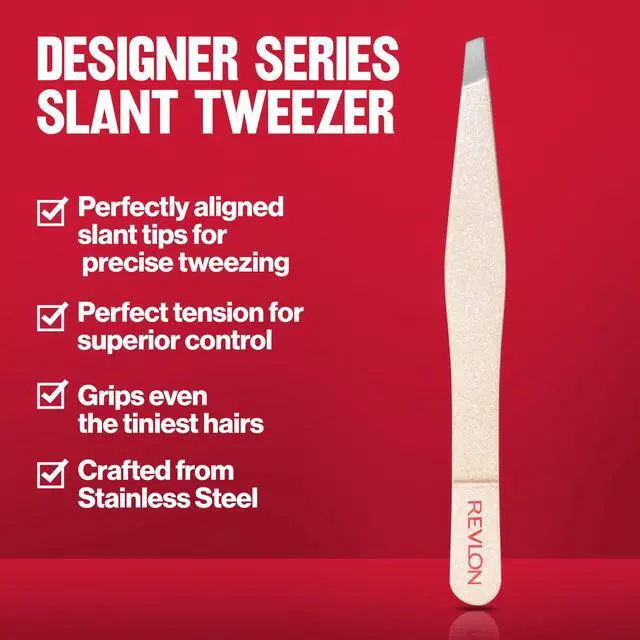Alt view image 3 of 7 - Designer Series Slant Tweezer, High Precision, Made With Long Lasting Stainless Steel, 1 Count