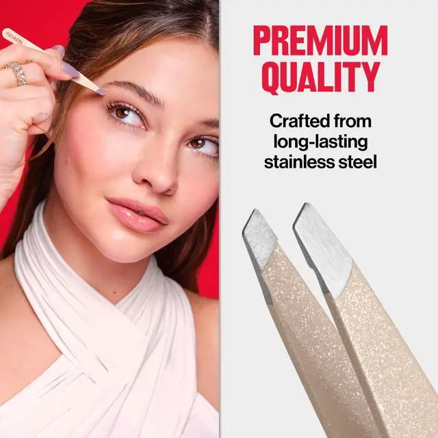 Alt view image 5 of 7 - Designer Series Slant Tweezer, High Precision, Made With Long Lasting Stainless Steel, 1 Count