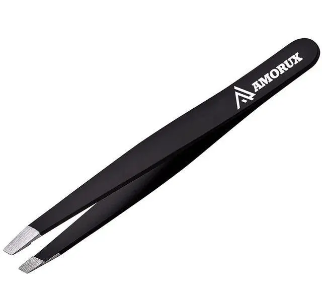 Alt view image 7 of 7 - Eyebrow Tweezers For Women Facial Hair Professional hair removal Stainless Steel Tweezers for Ingrown Facial Hair, Splinter, and Daily Beauty