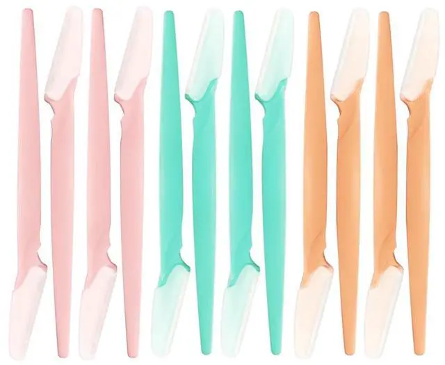 Main image of Women's Dermaplane Razor Eyebrow Razor with Blade Cover Face Razors for Women & Men Face Shaver Peach Fuzz Remover