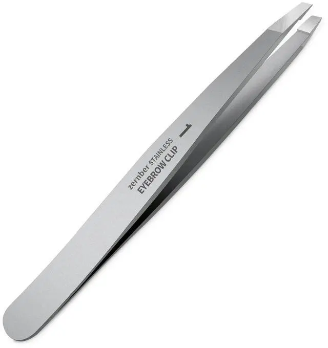 Main image of Eyebrow Hair Removal Tweezers, Slant Tweezer Handmade Professional Eyebrow Facial & Hair Remover Better closure Stainless Steel