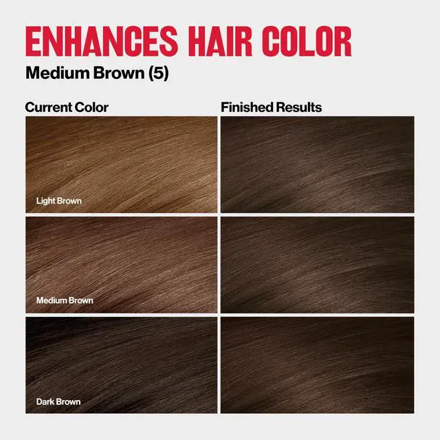 Alt view image 3 of 7 - ColorSilk Tone + Gloss + Care Demi Permanent Hair Color, Dye Kit with Leave-In Scalp and Haircare Serum, 2x Shinier, 4x Stronger, 5 Medium Brown, 4.5 fl oz