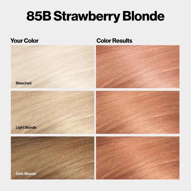 Alt view image 2 of 7 - with Bond Repair Complex, Blonde Permanent Hair Color, 100% Gray Coverage, Ammonia Free Hair Dye, Vegan Keratin, 85B Strawberry Blonde (Pack of 3)