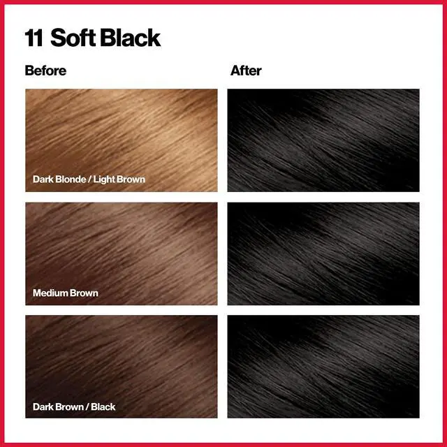 Alt view image 2 of 7 - Permanent Hair Color, Permanent Hair Dye, Colorsilk with 100% Gray Coverage, Ammonia-Free, Keratin and Amino Acids, 11 Soft Black, 4.4 Oz (Pack of 1)