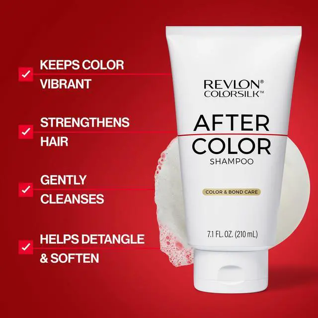 Alt view image 2 of 7 - After Color Shampoo, Moisturizing & Bond Repairing, Sulfate & Paraben Free, Vegan, For All Hair Colors & Types, 7.10 fl oz