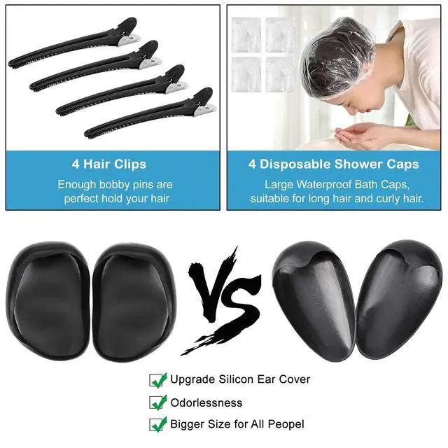 Alt view image 5 of 7 - 19 Pcs Professional Hair Bleach Kit Hair Coloring Products with Hair Dye Brush, Hair Color Bowl, Hairclips, Applicator, Earmuffs for Hair Highlighting and Hair Coloring at Home