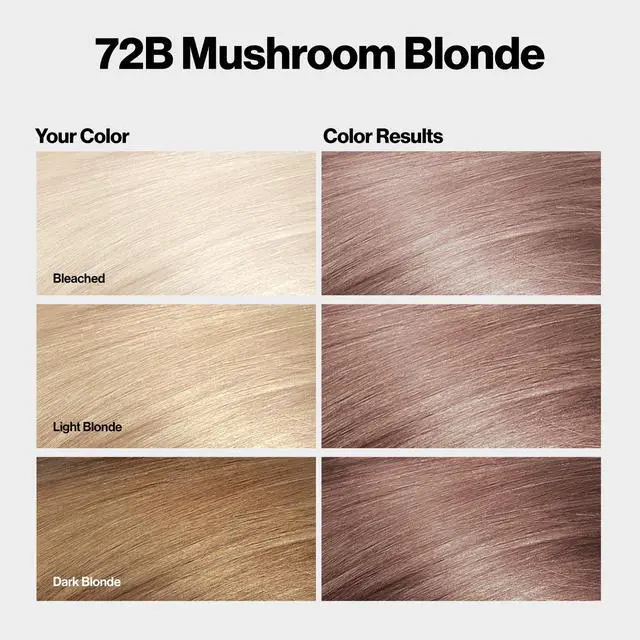 Alt view image 2 of 7 - with Bond Repair Complex, Blonde Permanent Hair Color, 100% Gray Coverage, Ammonia Free Hair Dye, Vegan Keratin, 72B Mushroom Blonde (Pack of 3)