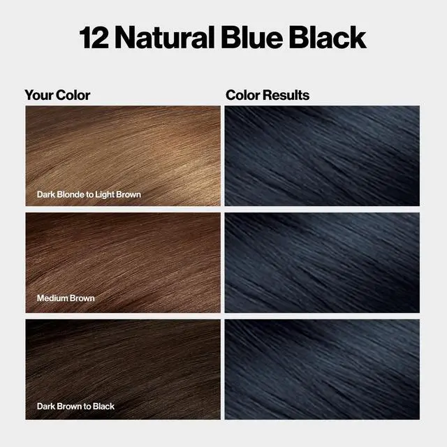 Alt view image 2 of 7 - with Bond Repair Complex, Black Permanent Hair Color, 100% Gray Coverage, Ammonia Free Hair Dye, Vegan Keratin, 12 Natural Blue Black (Pack of 3)