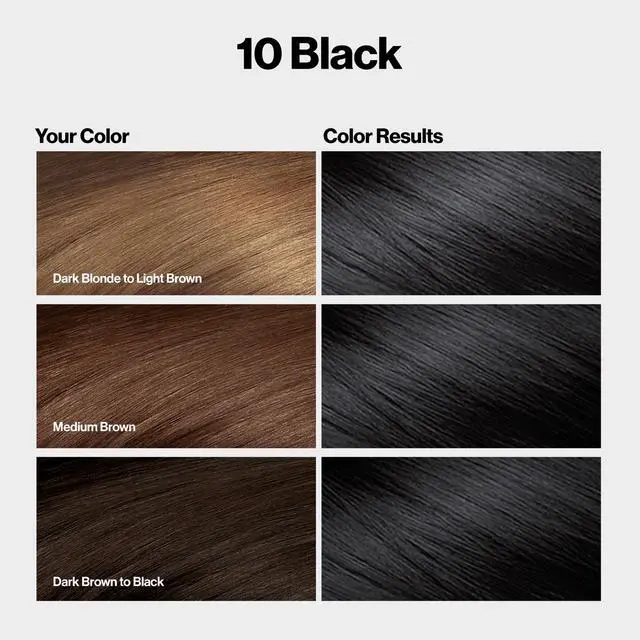 Alt view image 2 of 7 - with Bond Repair Complex, Black Permanent Hair Color, 100% Gray Coverage, Ammonia Free Hair Dye, Vegan Keratin, 10 Black (Pack of 3)