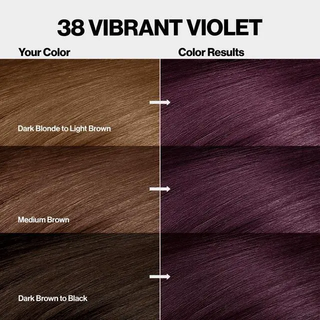 Alt view image 3 of 7 - Permanent Hair Color with Bond Repair Complex, 38 Vibrant Violet, 3 pack