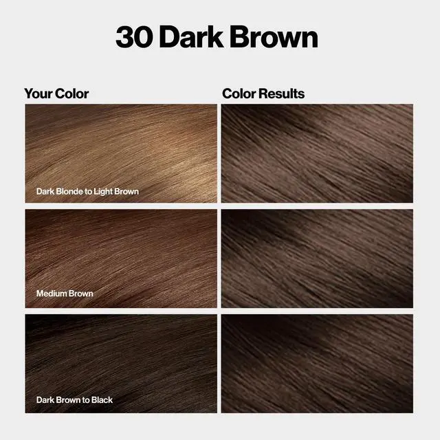 Alt view image 2 of 7 - with Bond Repair Complex, Brown Permanent Hair Color, 100% Gray Coverage, Ammonia Free Hair Dye, Vegan Keratin, 30 Dark Brown (Pack of 3)