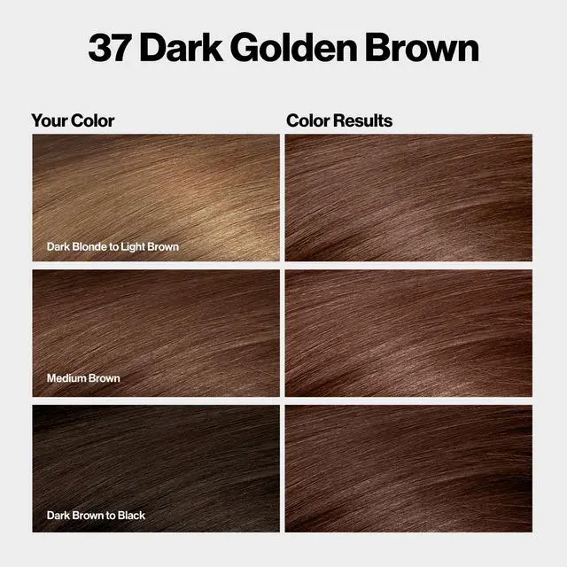 Alt view image 2 of 7 - with Bond Repair Complex, Brown Permanent Hair Color, 100% Gray Coverage, Ammonia Free Hair Dye, Vegan Keratin, 37 Dark Golden Brown (Pack of 3)