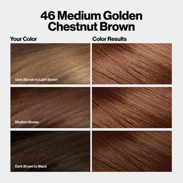 Alt view image 2 of 7 - with Bond Repair Complex, Brown Permanent Hair Color, 100% Gray Coverage, Ammonia Free Hair Dye, Vegan Keratin, 46 Medium Golden Chestnut Brown (Pack of 3)