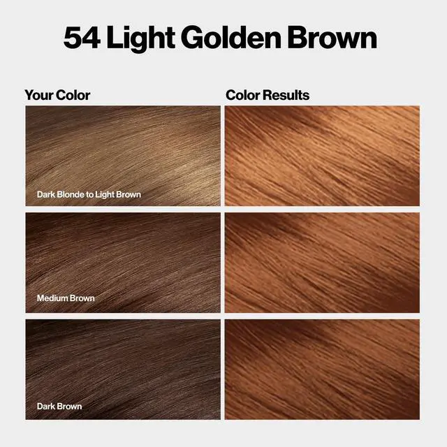 Alt view image 2 of 7 - with Bond Repair Complex, Brown Permanent Hair Color, 100% Gray Coverage, Ammonia Free Hair Dye, Vegan Keratin, 54 Light Golden Brown (Pack of 3)