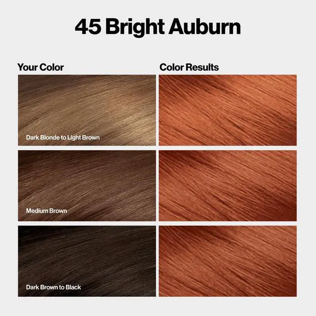 Alt view image 2 of 7 - with Bond Repair Complex, Permanent Hair Color, 100% Gray Coverage, Ammonia Free Dye, Vegan Keratin, 45 Bright Auburn, 3 pack