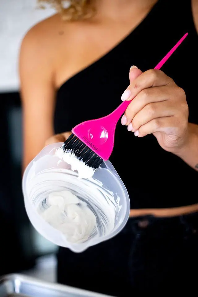 Alt view image 4 of 7 - Classic Hair Color Brush Hair Dye Brushes For Hair Stylist, Hair Coloring Applicator Brush Tools, Tint Brushes For Hair Color - Pink