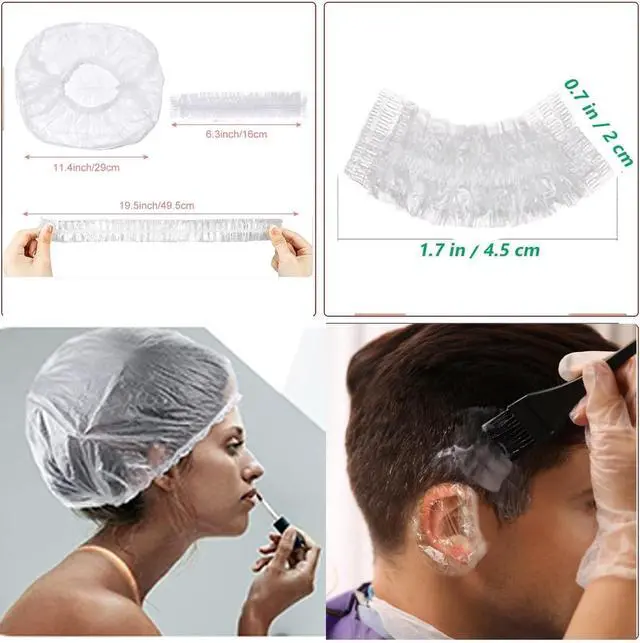 Alt view image 5 of 7 - 18Pcs Hair Dye Kit Hair Coloring Products with Hair Dye Brush, Includes Hair Color Bowl, Hair Clip, Ear Muffs for Salon Hair Dye Tools and DIY at Home