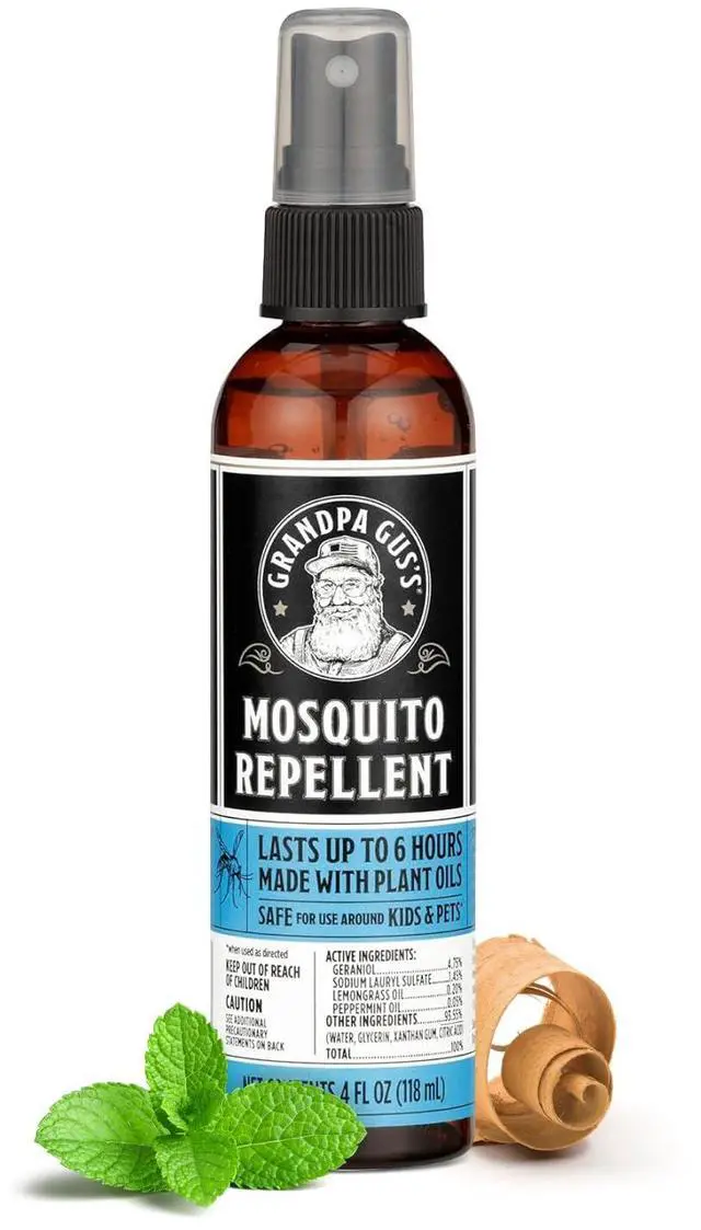 Main image of Natural Mosquito Repellent Spray - DEET-Free Plant-Based Insect Repellent for Kids and Family, Up to 6 Hours, Travel-Friendly Bug Spray, 4 oz