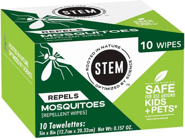 Main image of Mosquito and Tick Repellent Wipes with Botanical Extracts - 10 Wipes