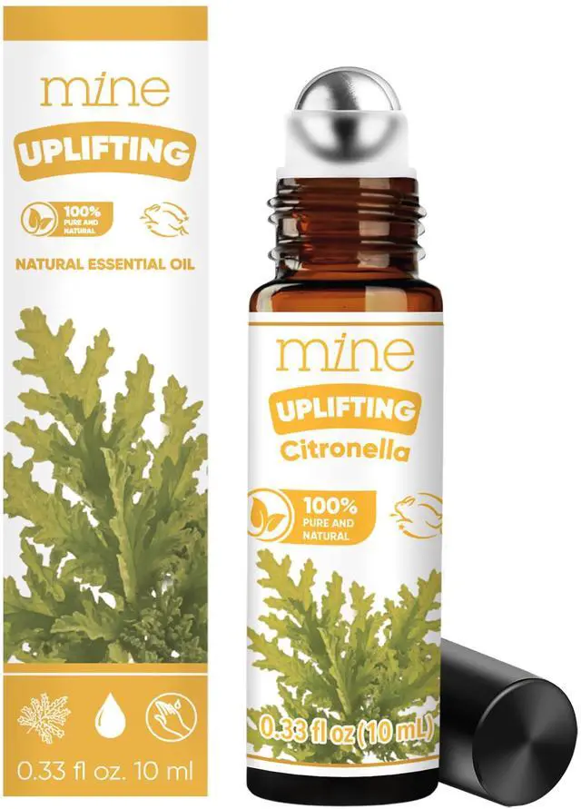 Main image of Citronella Oil Roll On - 100% Natural Citronella Essential Oil for Skin, Roller for Outdoor Camping, Hiking, Picnics, Travel