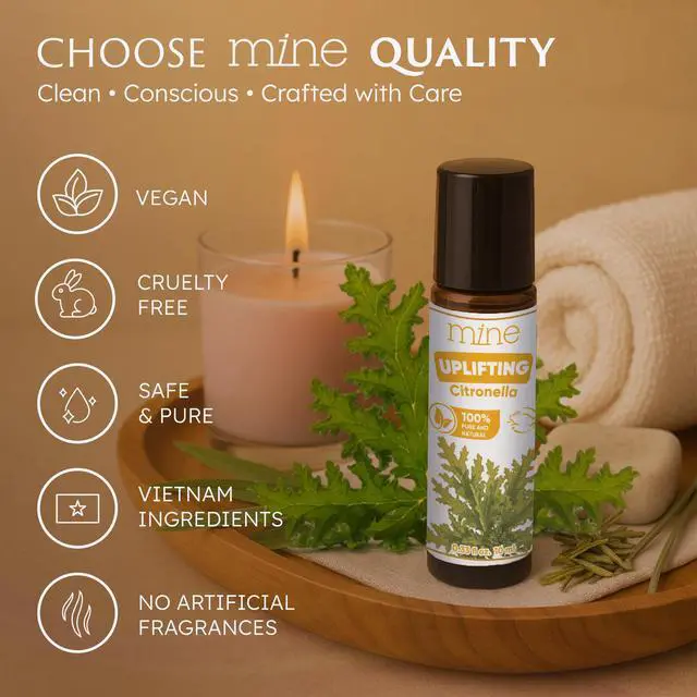 Alt view image 6 of 7 - Citronella Oil Roll On - 100% Natural Citronella Essential Oil for Skin, Roller for Outdoor Camping, Hiking, Picnics, Travel