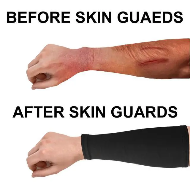 Alt view image 3 of 6 - 4 Pairs Arm Protection Sleeve for Men Women Sun Forearm Arm Protector Cover Sleeve for Sports Skin Gardening Work(9 Inch Long)