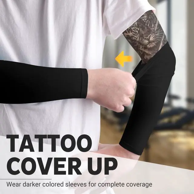 Alt view image 4 of 7 - Arm Sleeves for Men and Women - 5 Pairs Compression Sleeves - Cooling Sun Sleeve for Basketball Golf Football