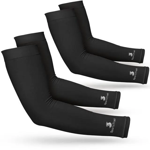 Main image of Cooling Arm Sleeves for Men & Women Breathable, Moisture-Wicking, Sun Protection for Sports, Basketball, Football, Running, Golf, Cycling, Volleyball Arm Sleeves for Women, Men & Youth