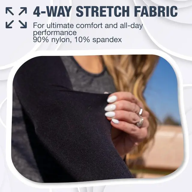 Alt view image 2 of 7 - Cooling Arm Sleeves for Men & Women Breathable, Moisture-Wicking, Sun Protection for Sports, Basketball, Football, Running, Golf, Cycling, Volleyball Arm Sleeves for Women, Men & Youth