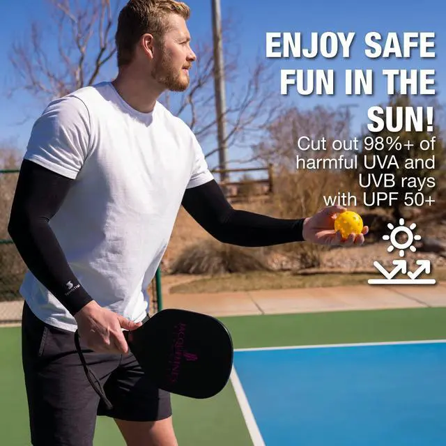 Alt view image 6 of 7 - Cooling Arm Sleeves for Men & Women Breathable, Moisture-Wicking, Sun Protection for Sports, Basketball, Football, Running, Golf, Cycling, Volleyball Arm Sleeves for Women, Men & Youth