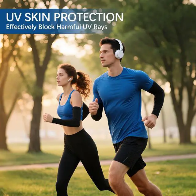 Alt view image 3 of 7 - 12 Pairs Arm sleeves for men Woman,Cooling UV Sun Protection sleeves to cover arms for women arm sleeve Cycling Outdoor Sports