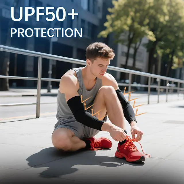 Alt view image 4 of 7 - 12 Pairs Arm sleeves for men Woman,Cooling UV Sun Protection sleeves to cover arms for women arm sleeve Cycling Outdoor Sports