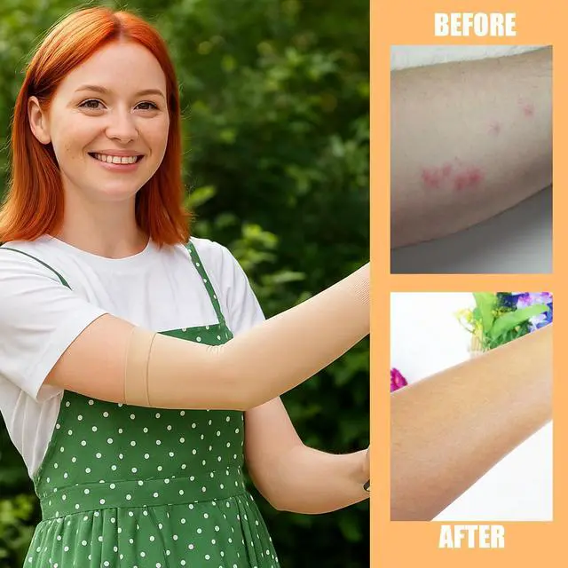 Alt view image 6 of 7 - 2 Pairs Protective Arm Sleeve for Thin Skin Elderly Skin Tear and Bruise, Protection Sleeves for Men and Women