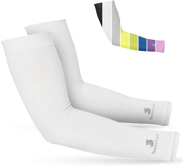 Main image of Cooling Arm Sleeves for Men & Women Breathable, Moisture-Wicking, Sun Protection for Sports, Basketball, Football, Running, Golf, Cycling, Volleyball Arm Sleeves for Women, Men & Youth