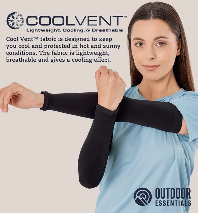 Alt view image 5 of 7 - UV Sun Sleeves for Men Women - Cooling Arm Sleeves for Sun Protection UPF 50+ | Golf, Tattoo Cover Up, Compression Protective Sports, Baseball, Football, Driving | Mangas Para El Sol Para Hombre