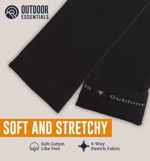 Alt view image 7 of 7 - UV Sun Sleeves for Men Women - Cooling Arm Sleeves for Sun Protection UPF 50+ | Golf, Tattoo Cover Up, Compression Protective Sports, Baseball, Football, Driving | Mangas Para El Sol Para Hombre
