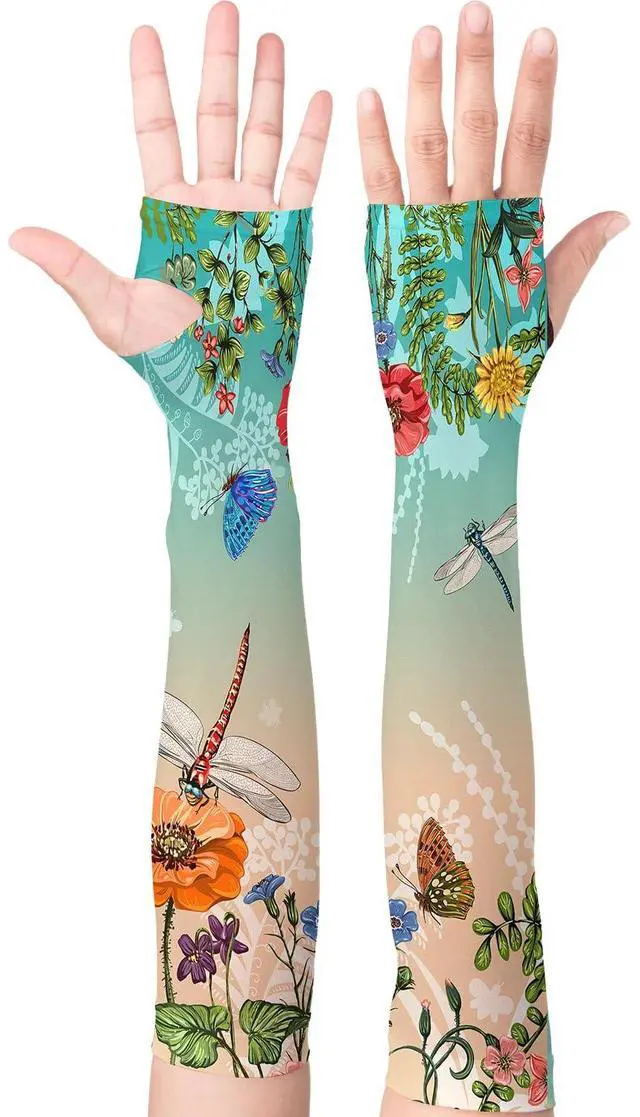 Main image of Gardening Sleeves for Women Farm Sun Protection Thorn Proof Cooling Arm Sleeves to Cover Arms for Garden Sports