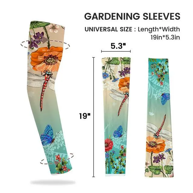 Alt view image 5 of 6 - Gardening Sleeves for Women Farm Sun Protection Thorn Proof Cooling Arm Sleeves to Cover Arms for Garden Sports